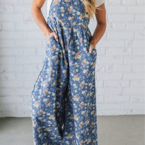 Vintage Rose Denim Overall