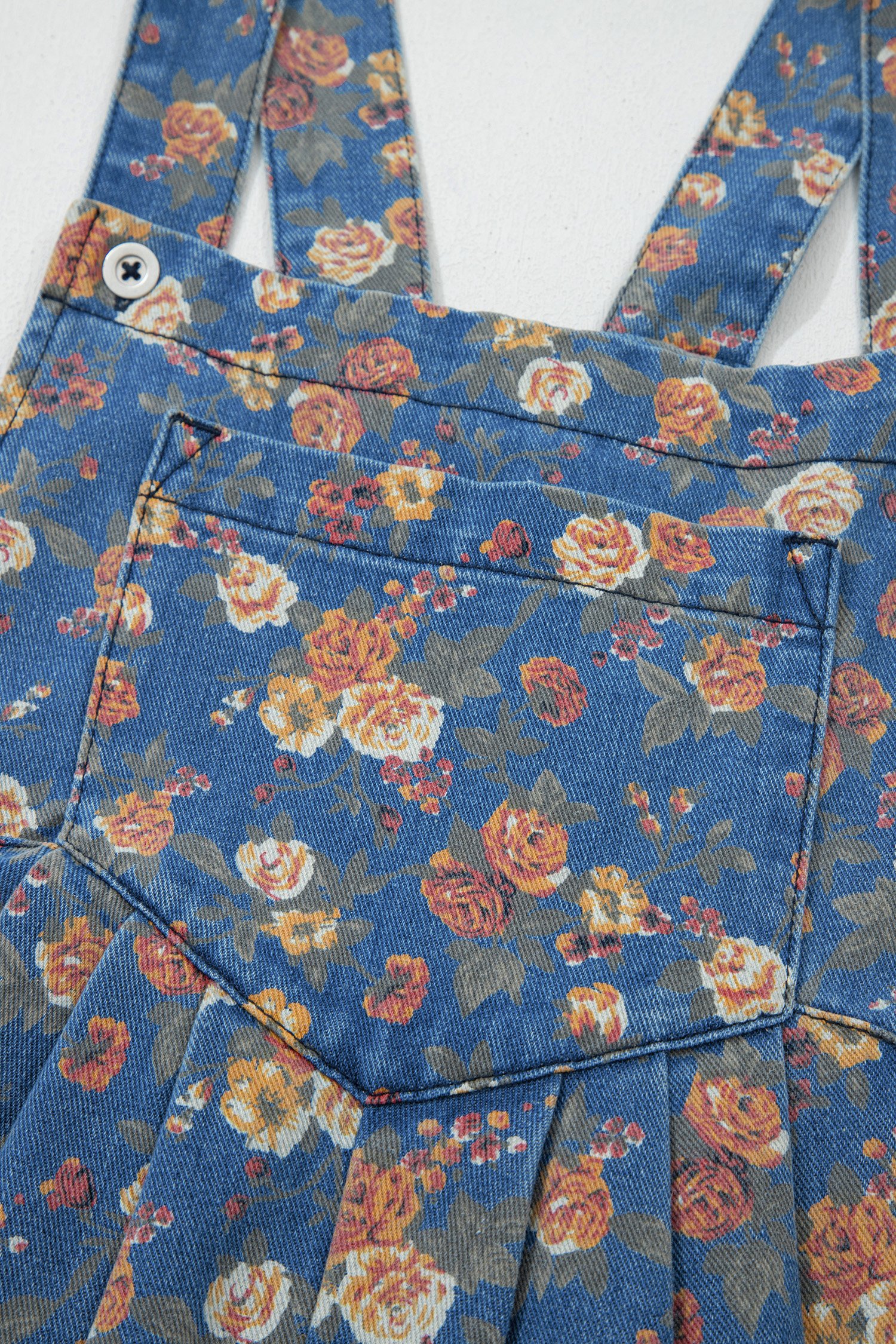 Vintage Rose Denim Overall - Image 14