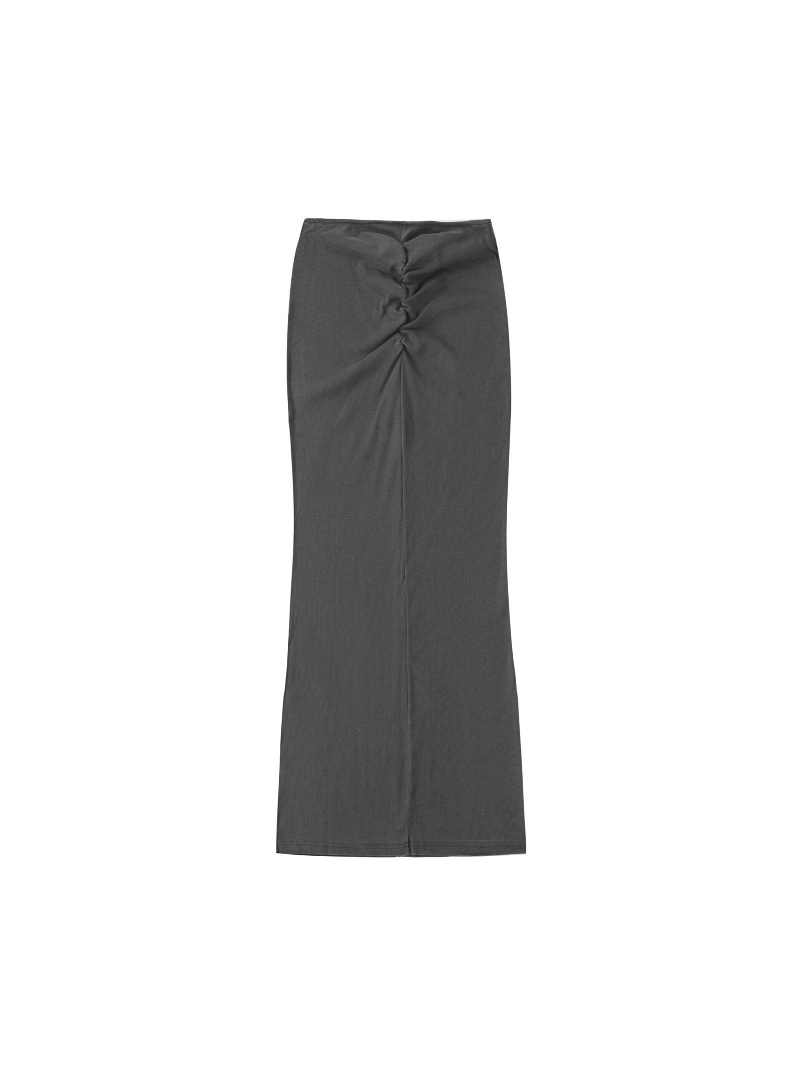 Dyed Washed Drawstring Maxi Skirt - Image 10