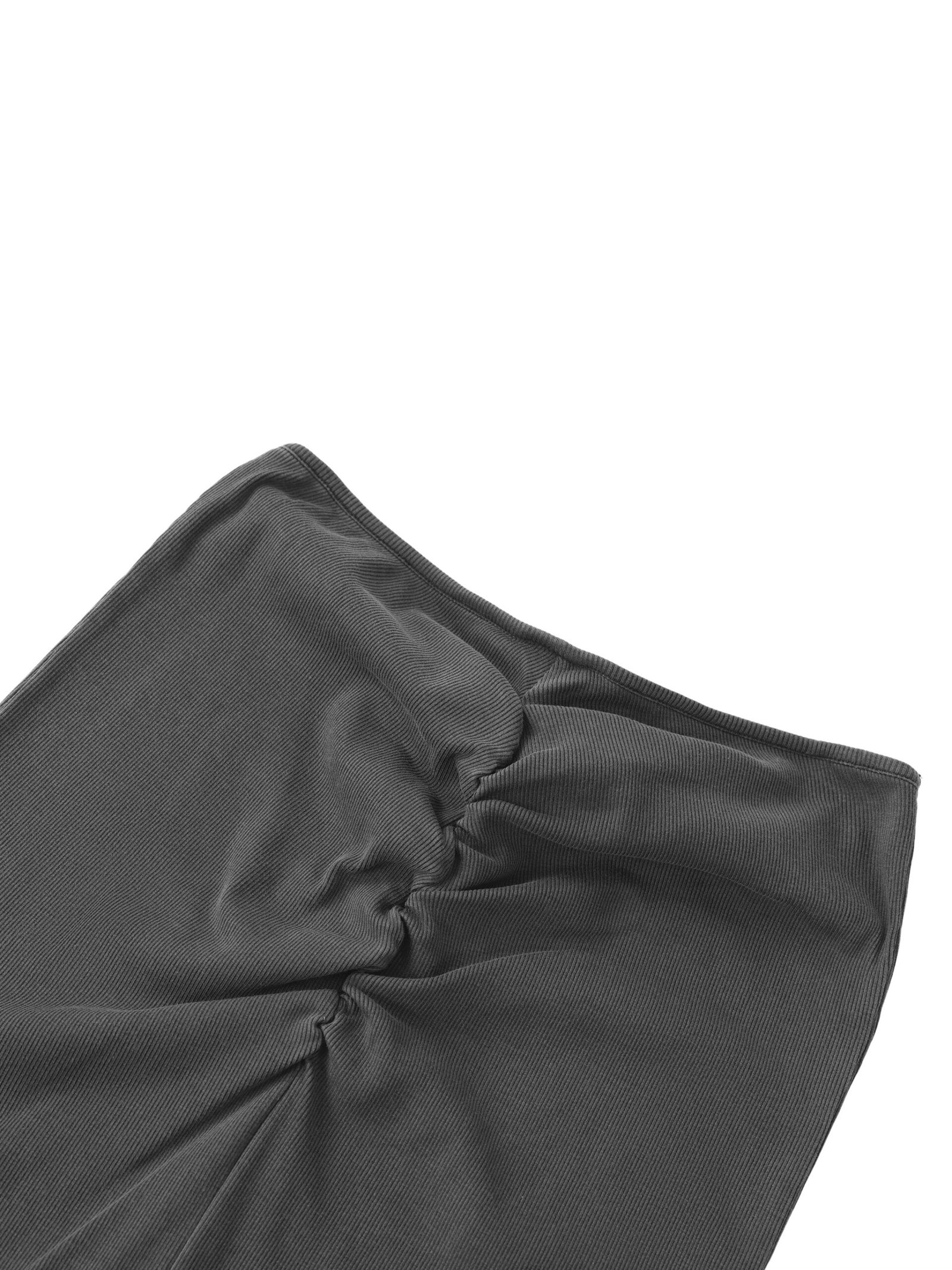 Dyed Washed Drawstring Maxi Skirt - Image 19