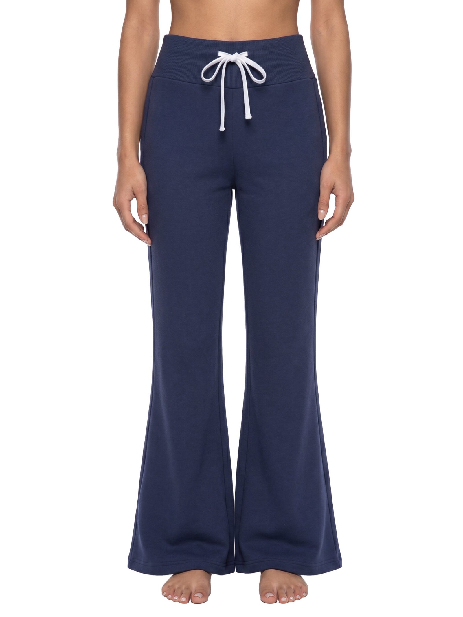 Drawstring Flared Leg Pants