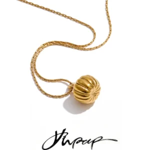 Golden Pumpkin Pendant
