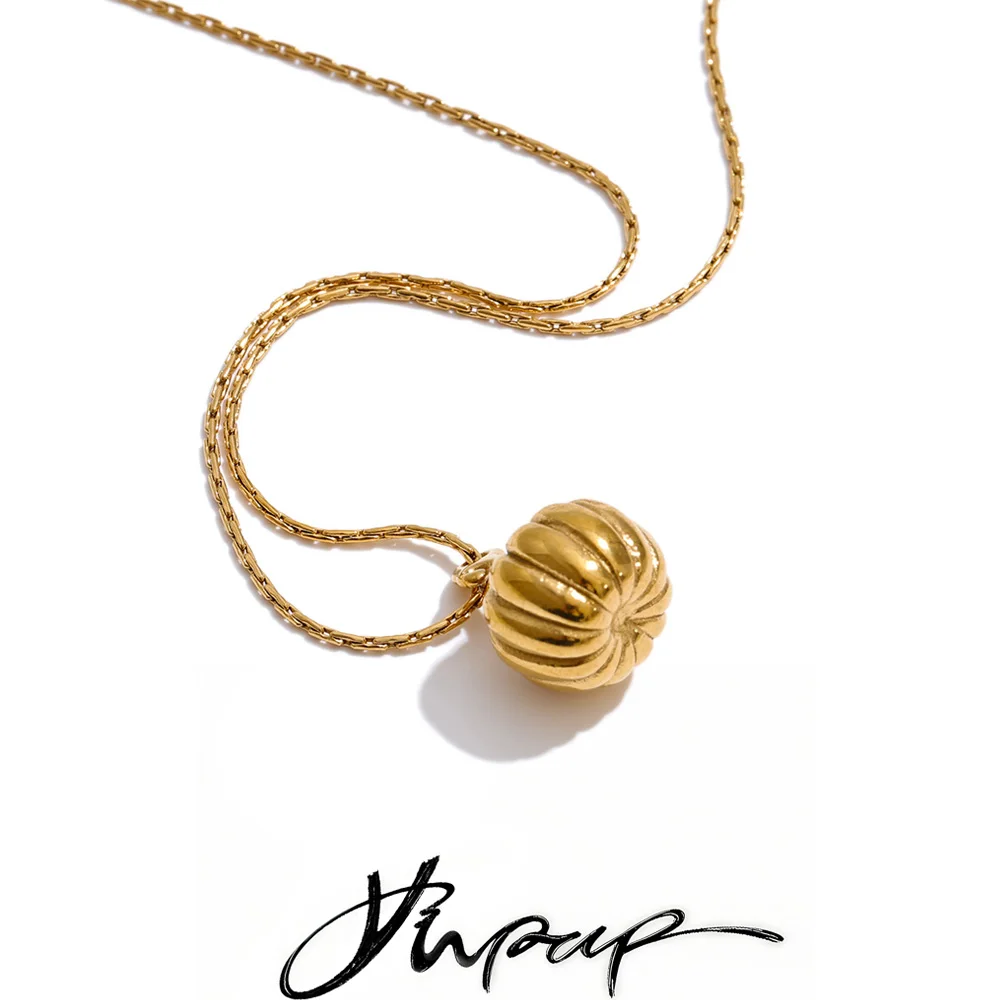 Golden Pumpkin Pendant