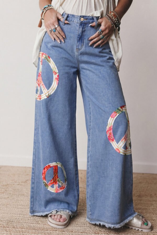 Open Road Peace Jeans