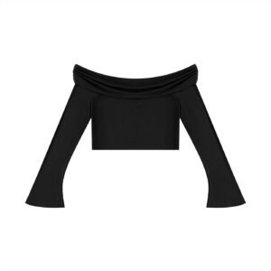 Bell Sleeve Crop T-Shirt Skirt Set