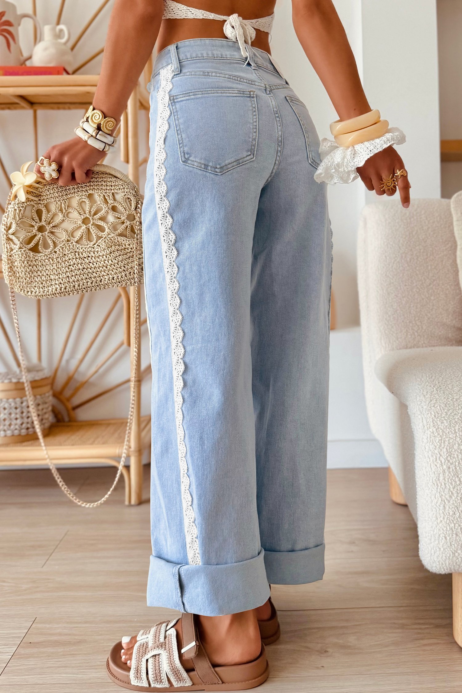 The June Lace Trim Jeans - Image 2