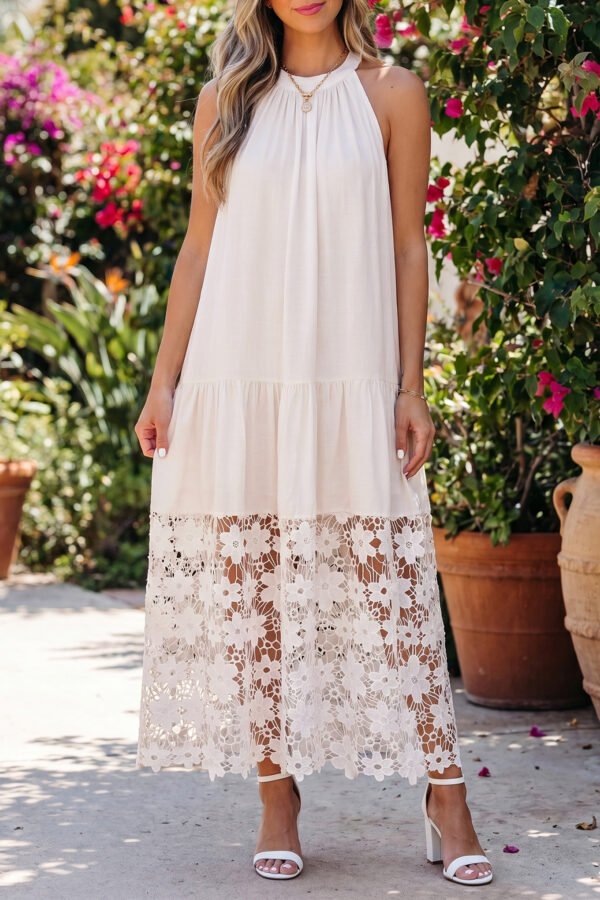 The Valencia Lace Maxi Dress