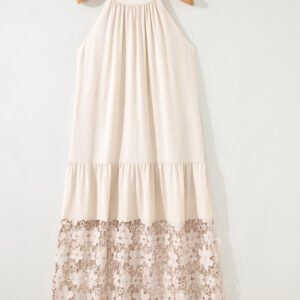 Floral Lace Hem Dress