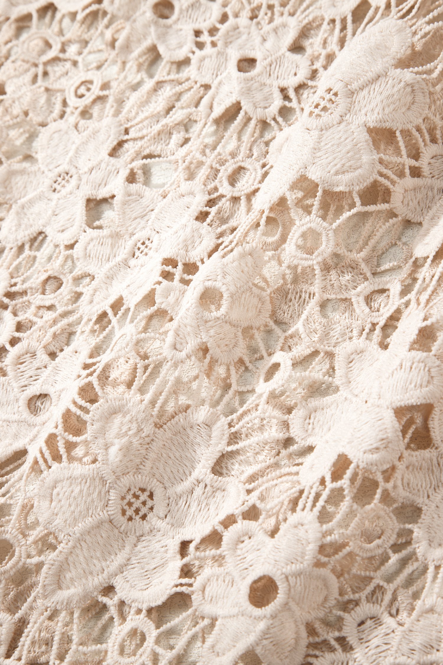 Floral Lace Hem Dress - Image 6