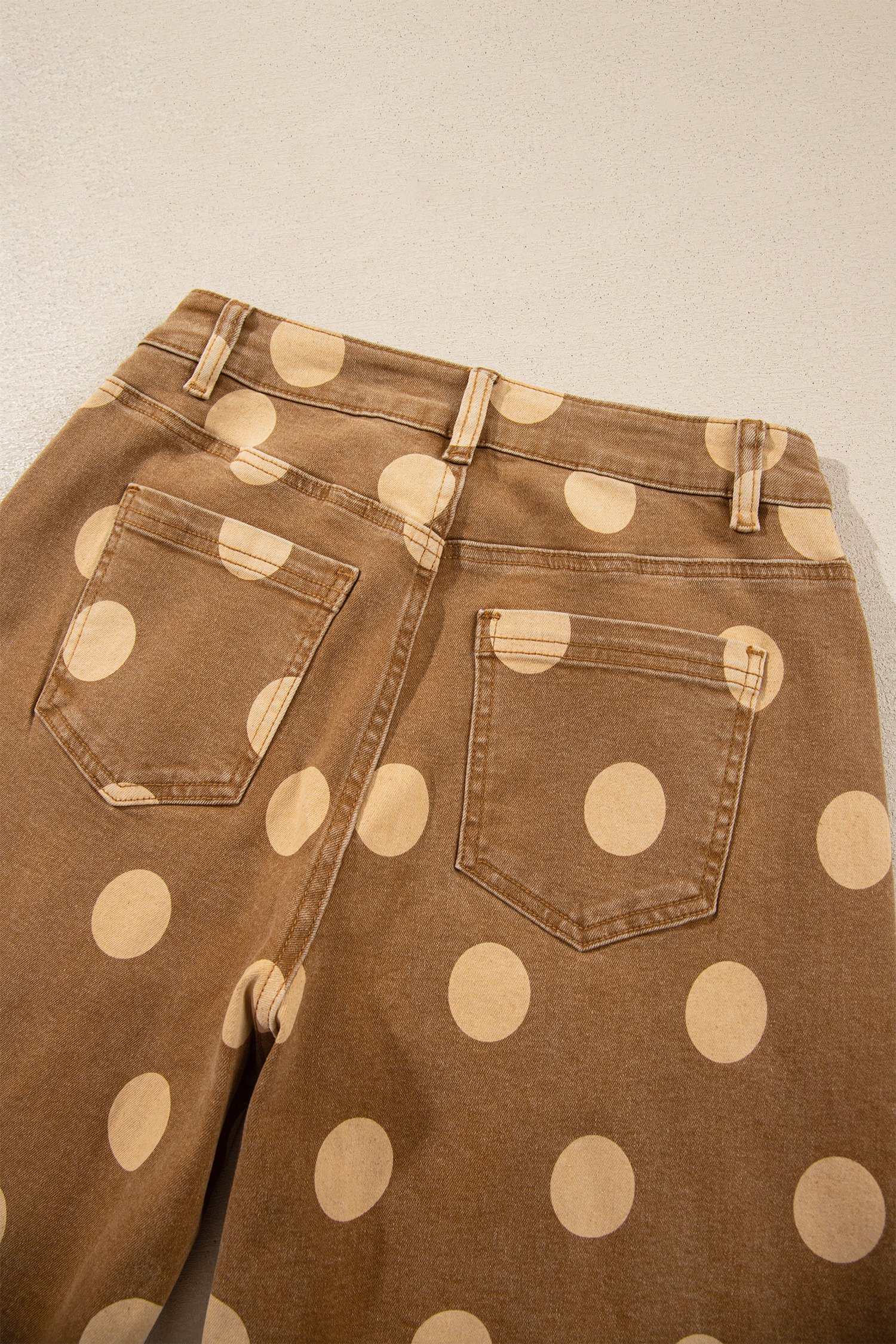 Polka Dot Ankle-Length Jeans - Image 23