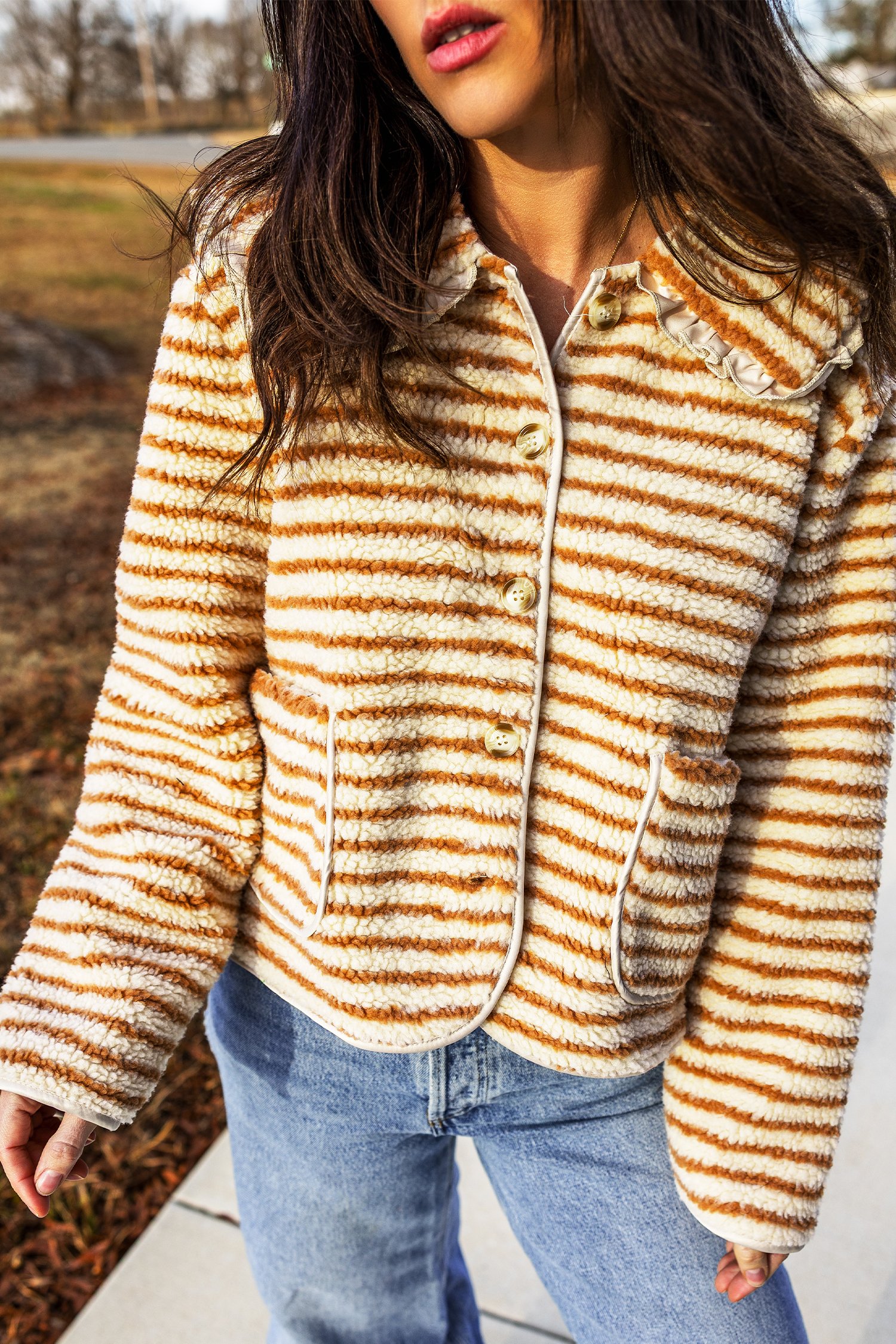 Fleece Button Front Shacket - Image 6