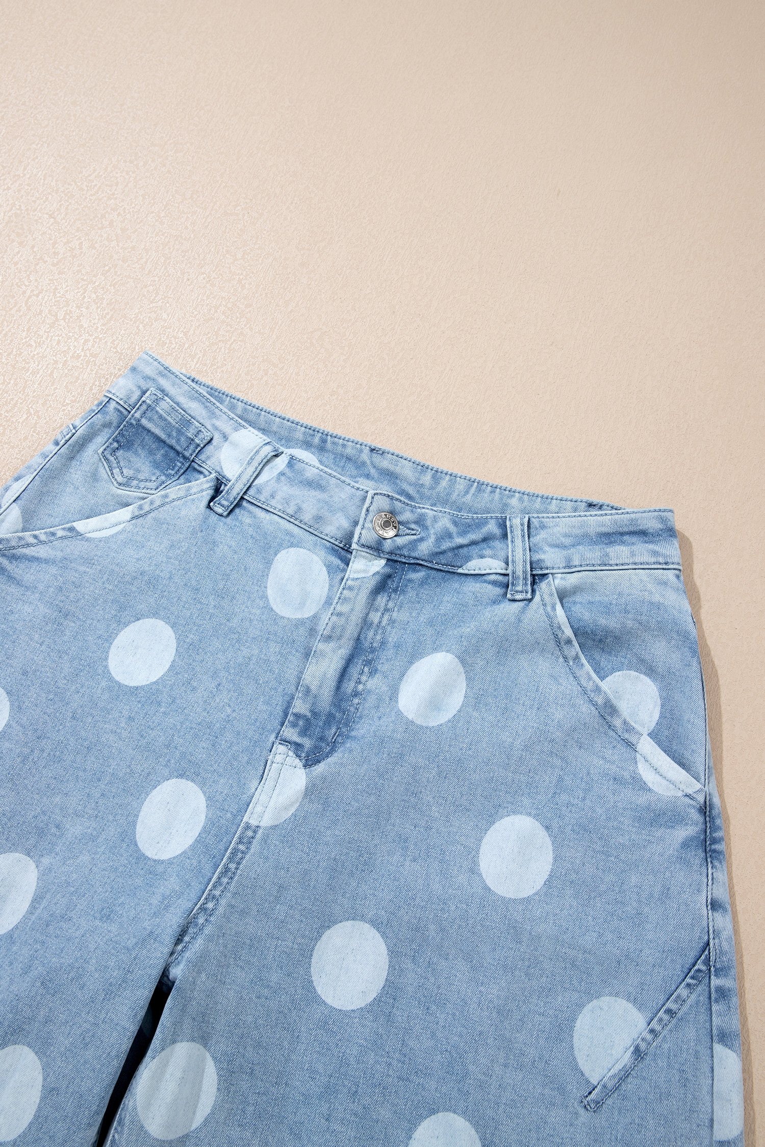 Polka Dot Ankle-Length Jeans - Image 13