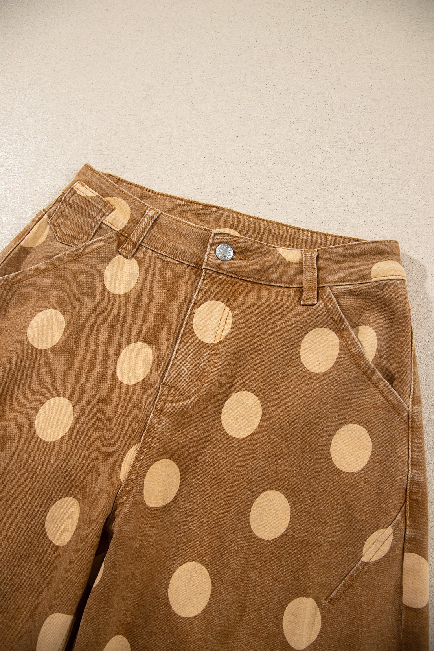 Polka Dot Ankle-Length Jeans - Image 19