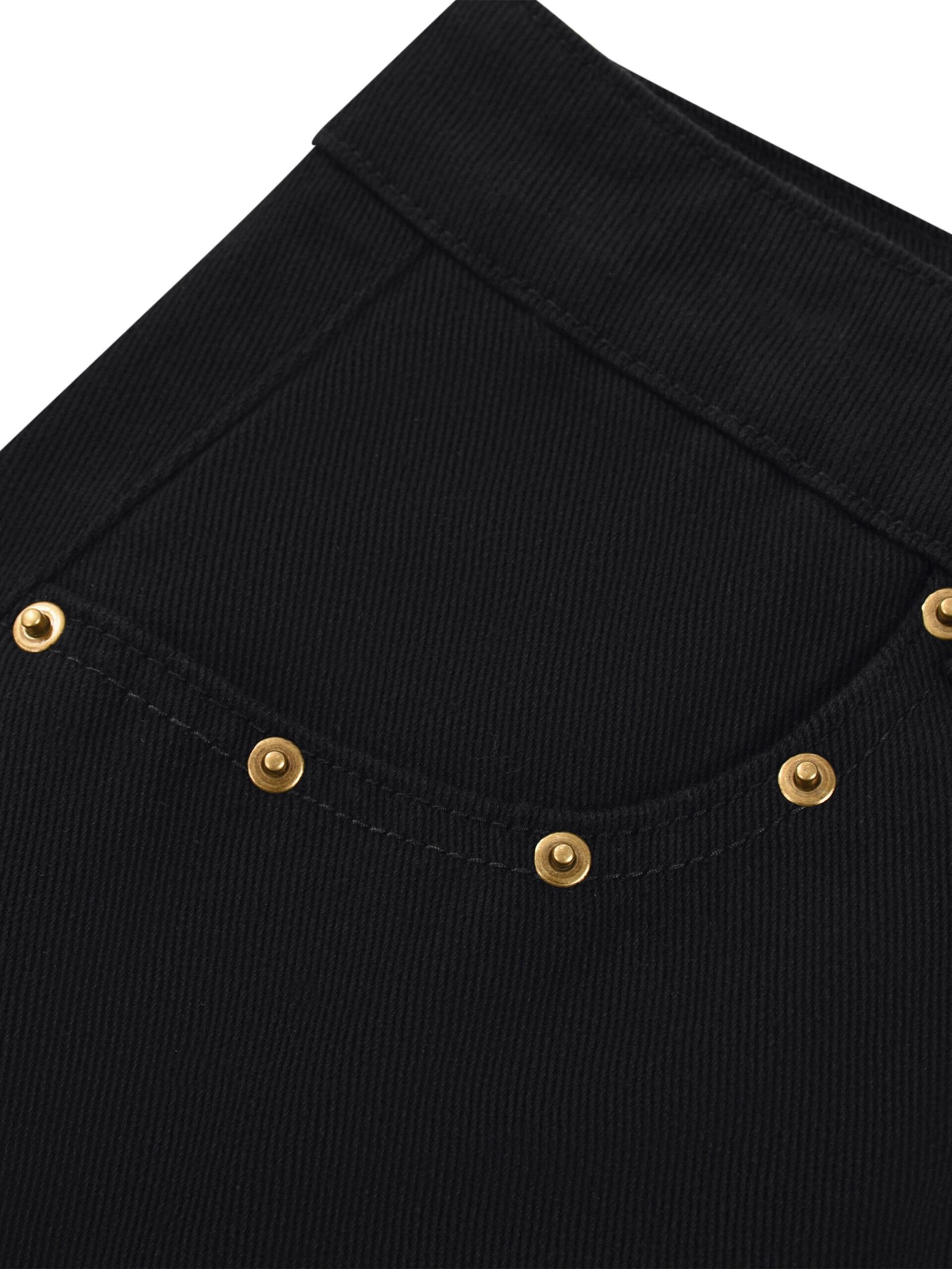 Studded Denim Mini Skirt - Image 4