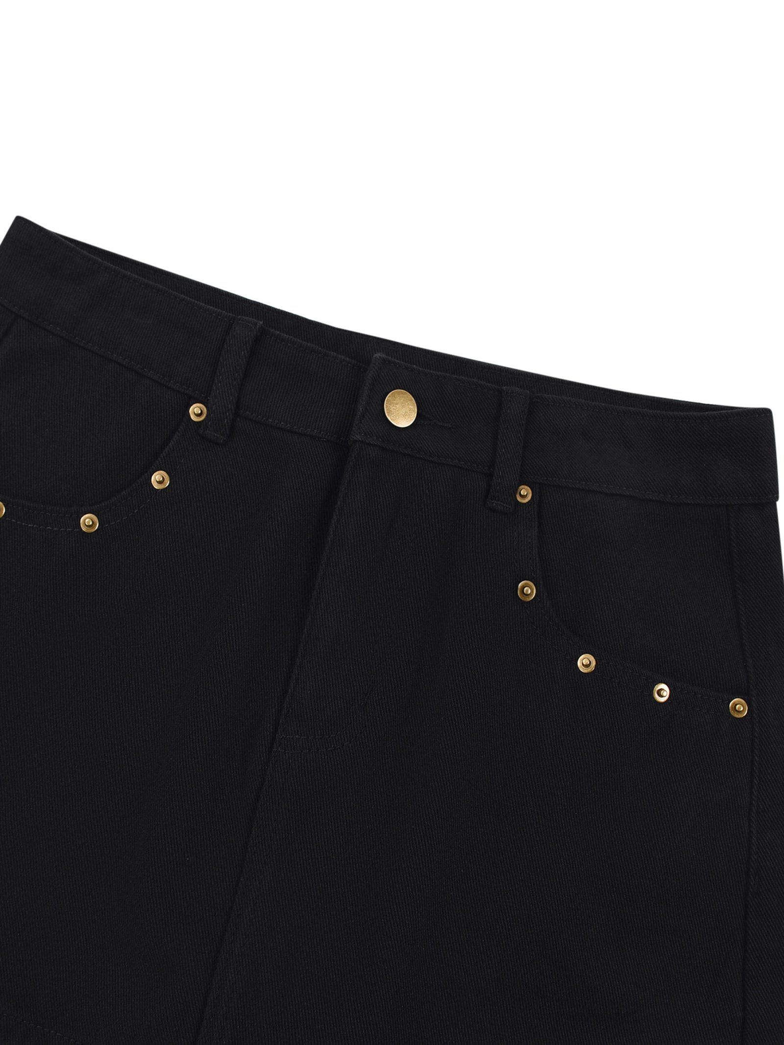 Studded Denim Mini Skirt - Image 3