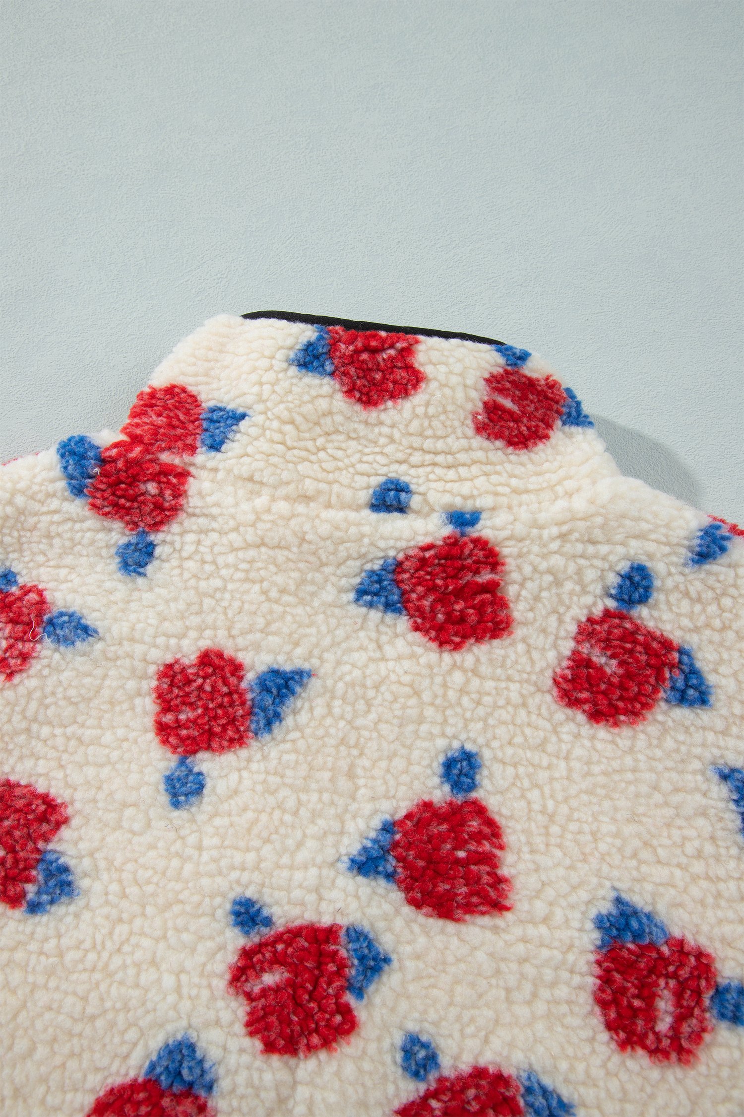 Floral Print Fleece Coat - Image 12