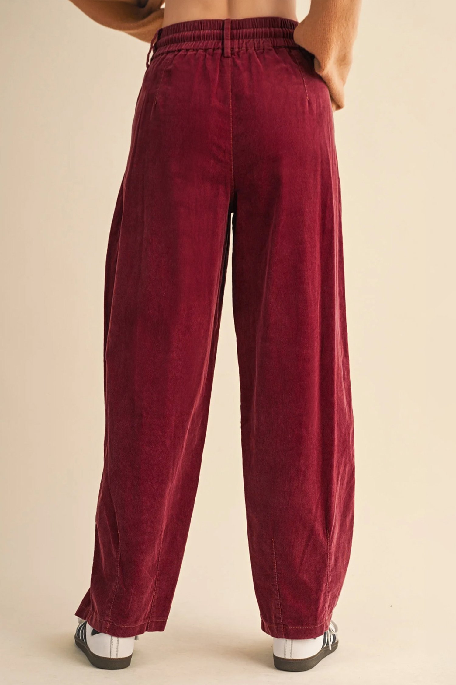 Drawstring Corduroy Pants - Image 4