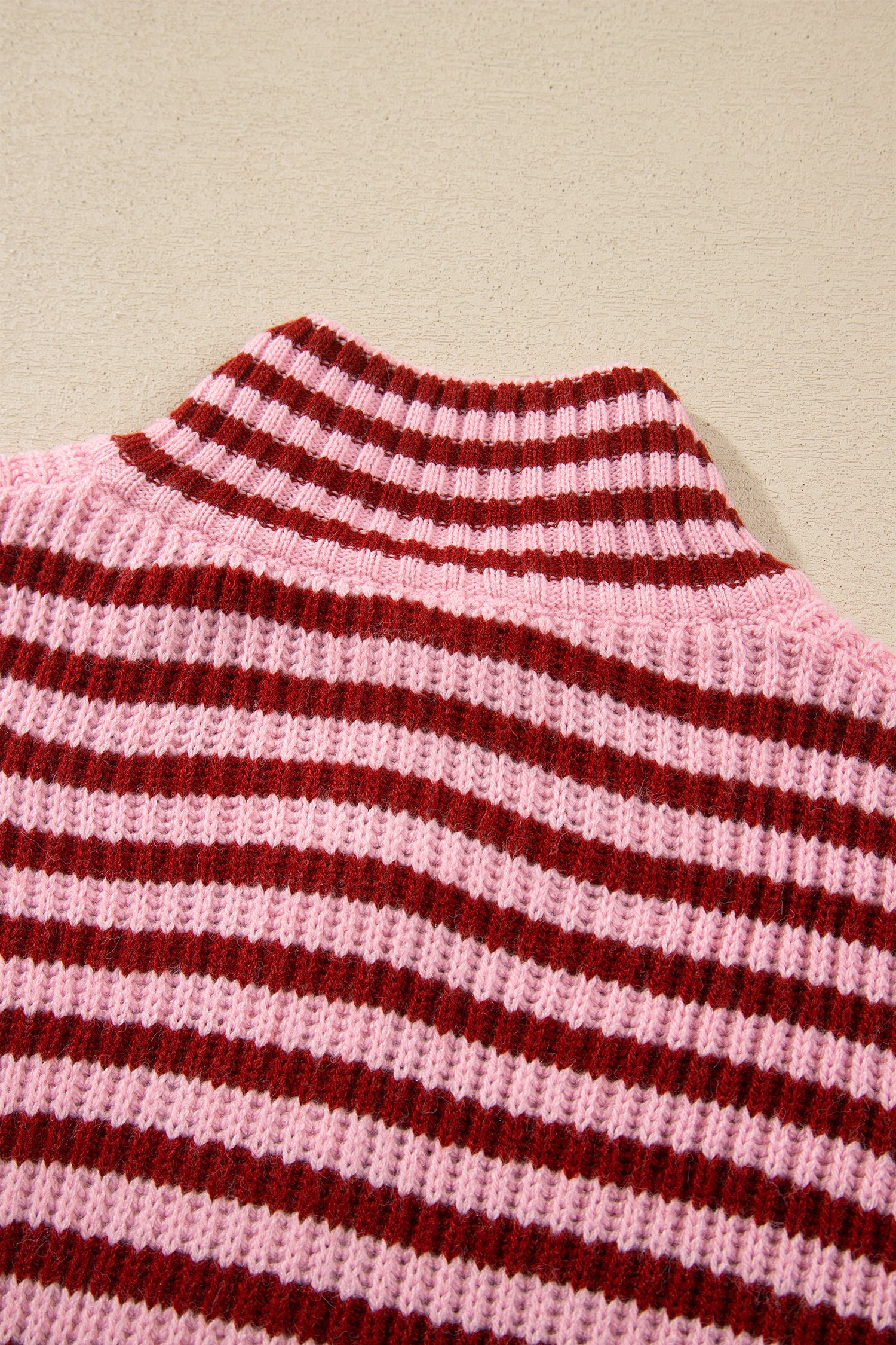 Red Stripe Open Front Cardigan - Image 8