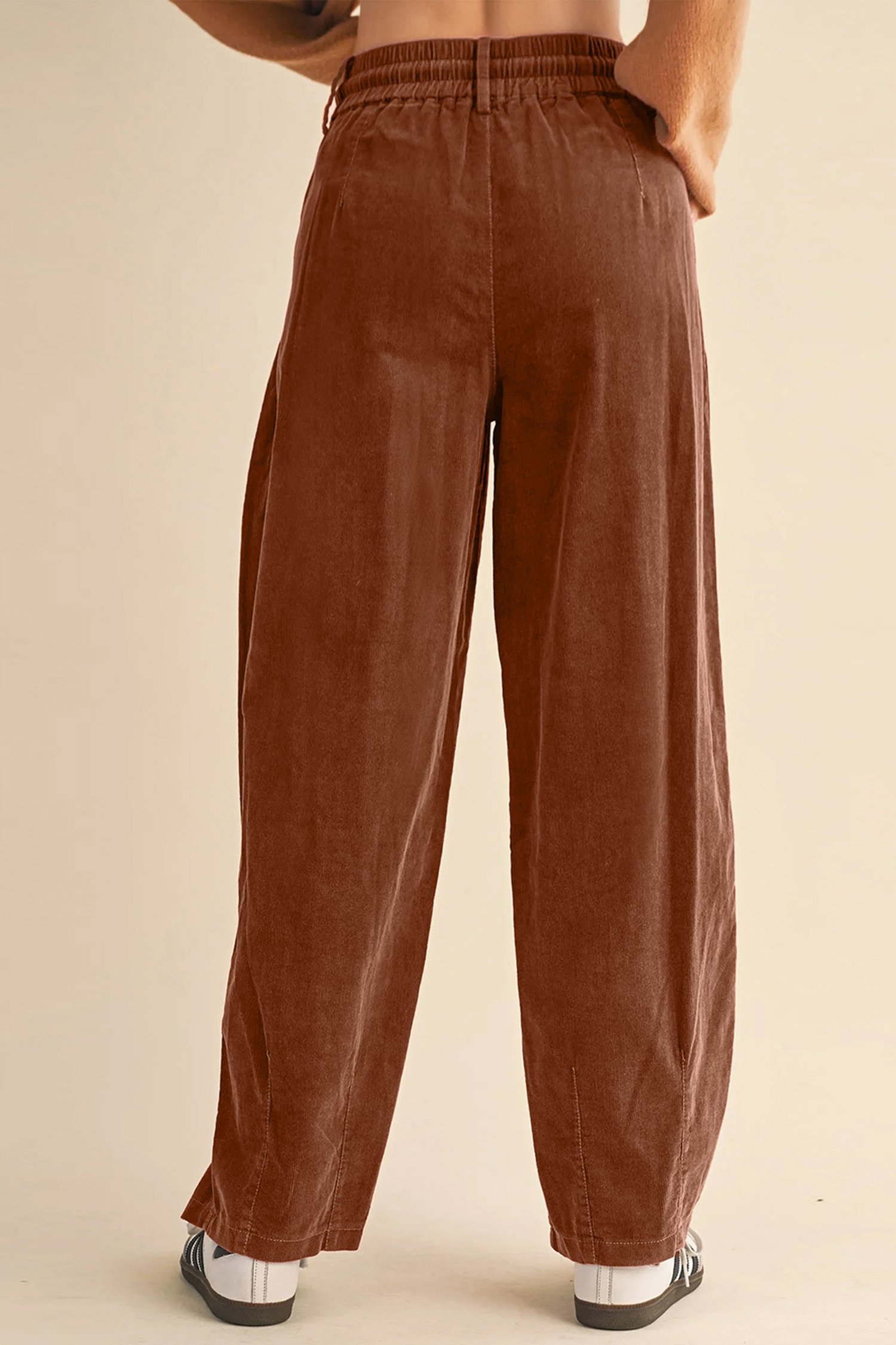 Drawstring Corduroy Pants - Image 2