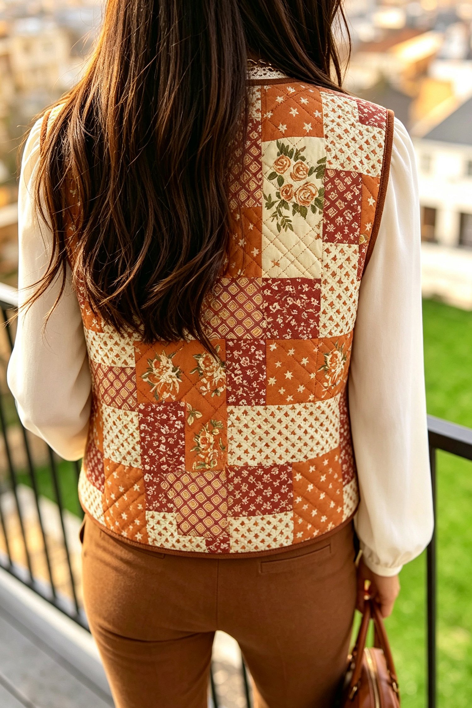 Golden Fleece Quilted Vest - Image 2