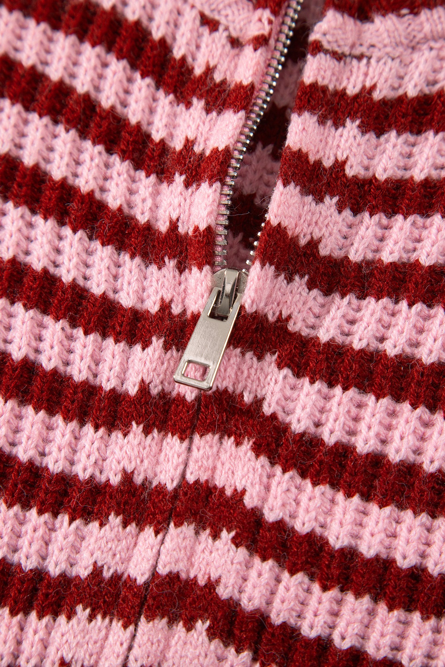 Red Stripe Open Front Cardigan - Image 6