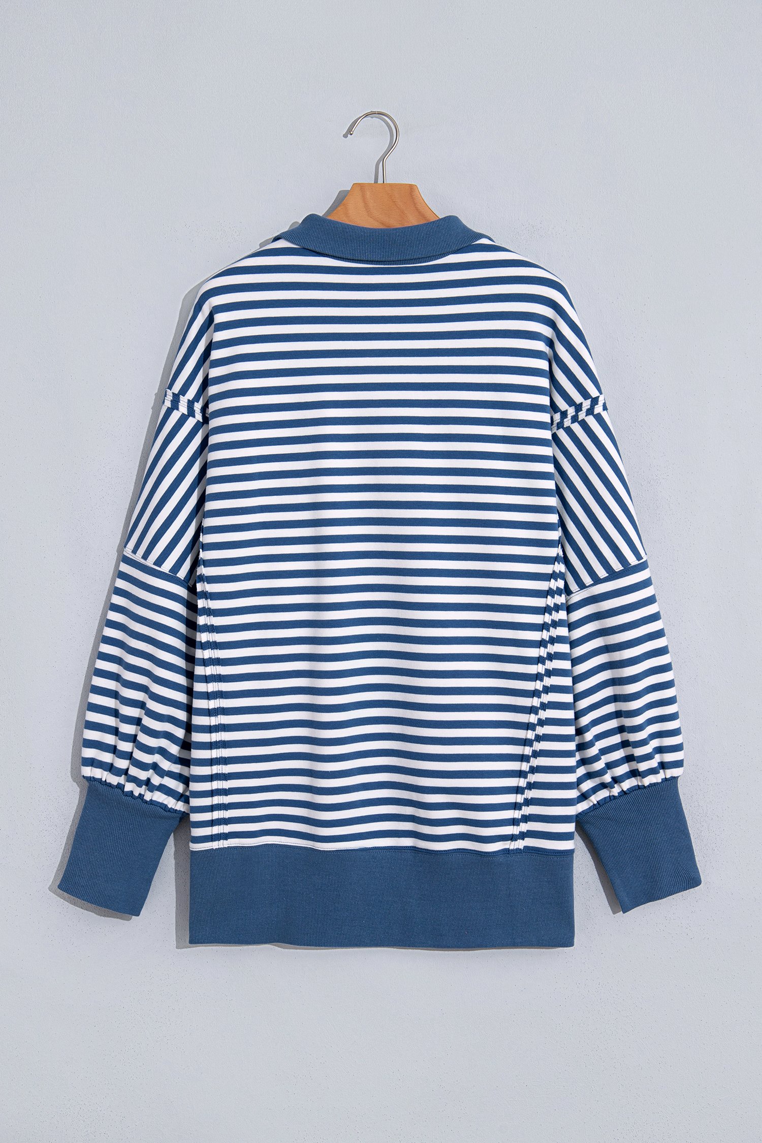 Sea Stripe Pullover Sweatshirt - Image 18