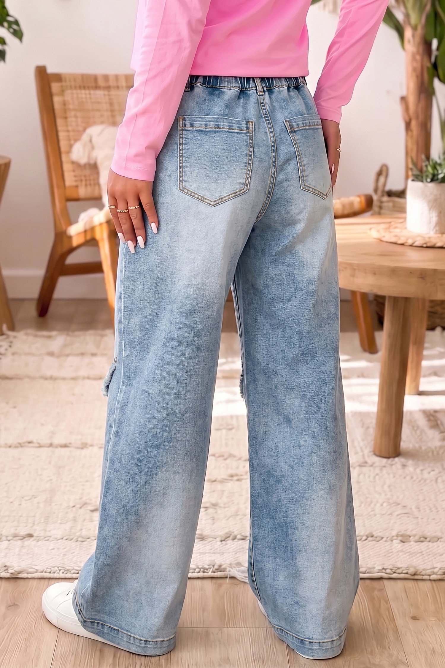 Arrow Dart Wide Leg Jeans - Image 2