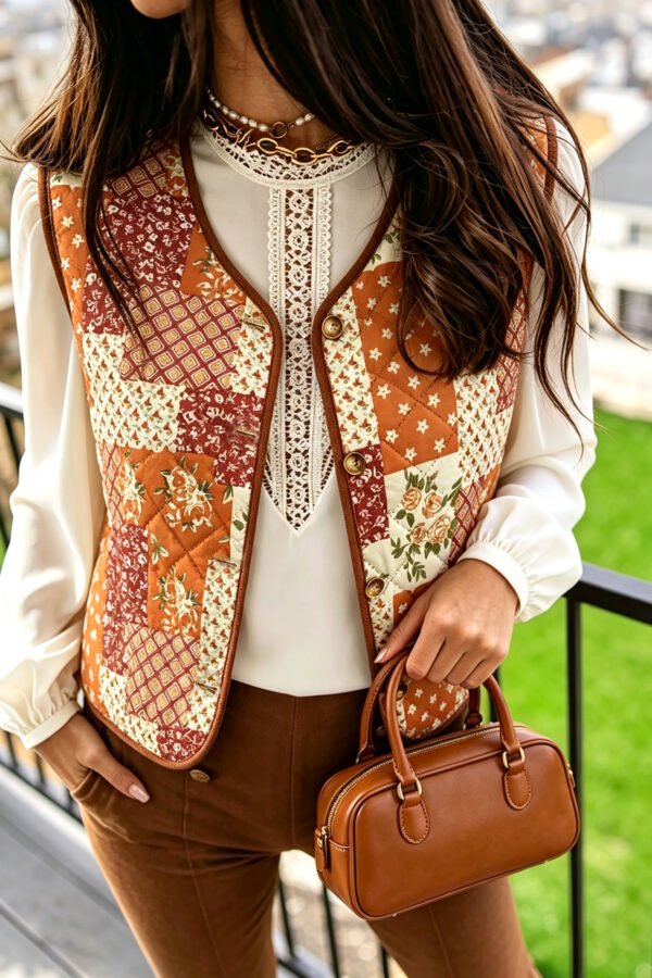 Golden Fleece Quilted Vest