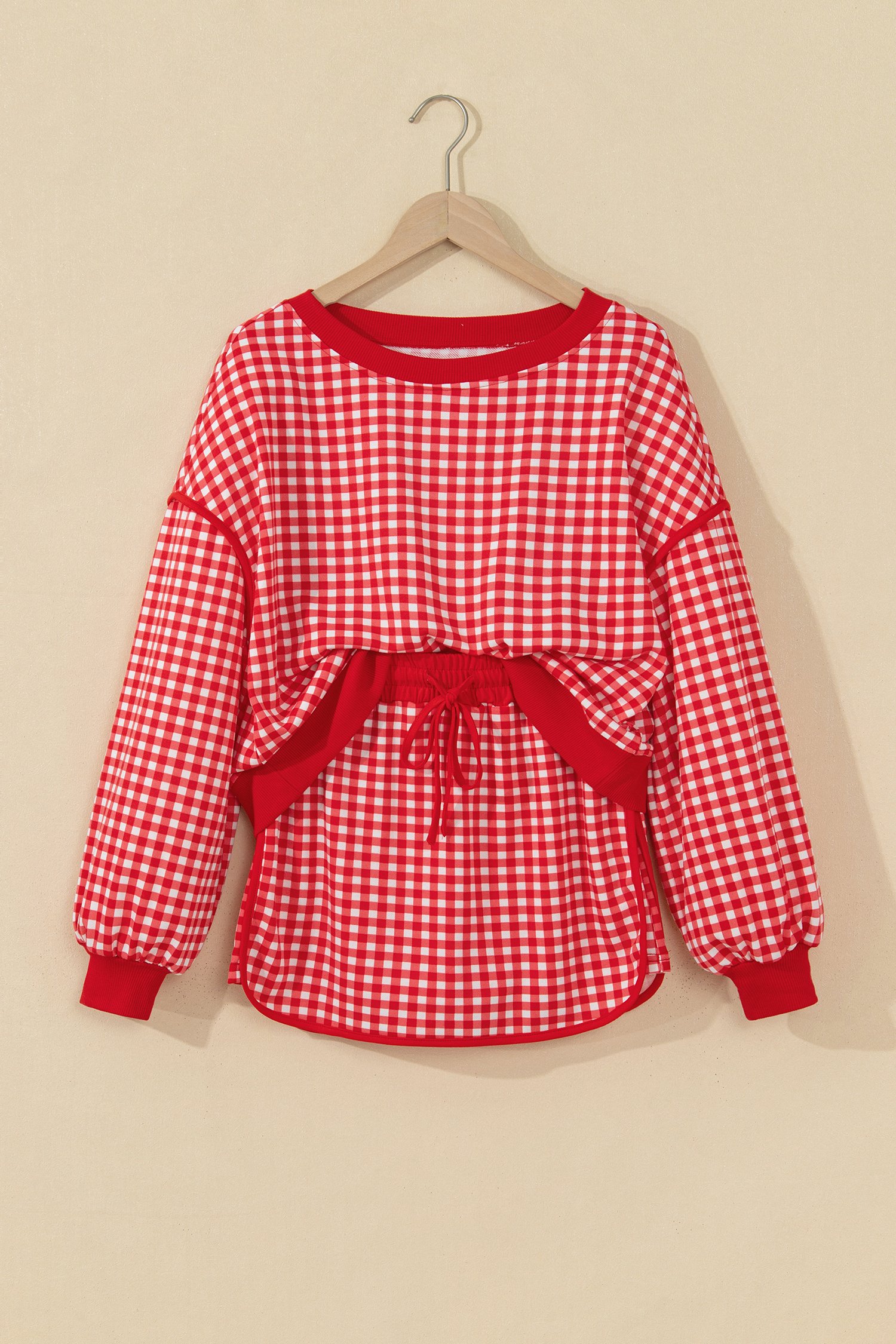 Red Gingham Skort Set - Image 3