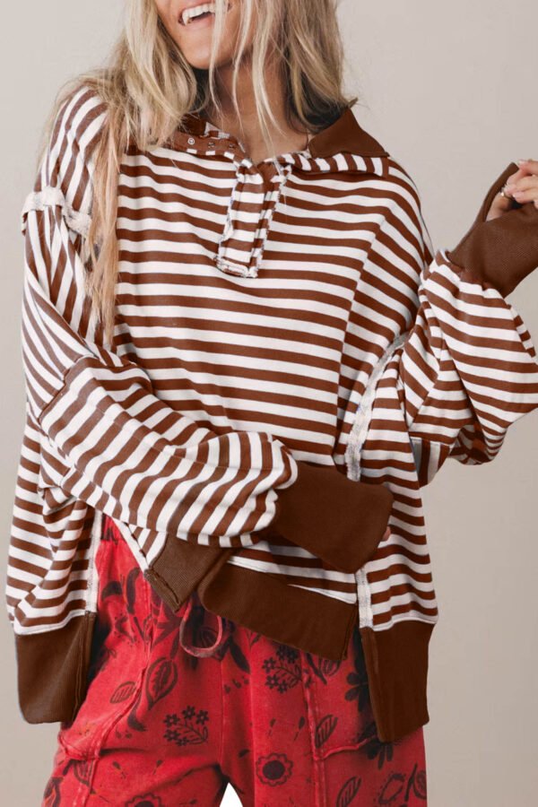 Sea Stripe Pullover Sweatshirt