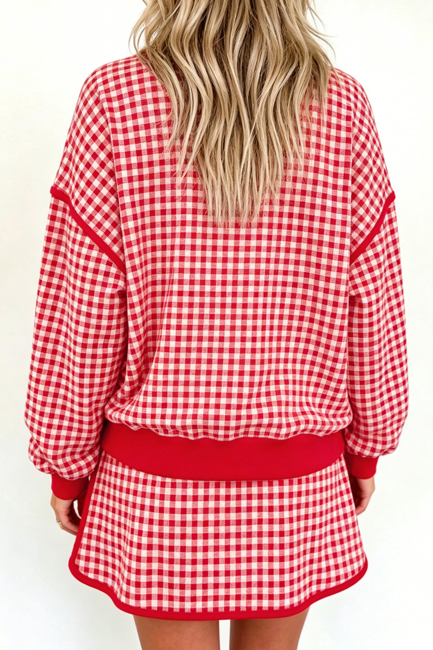 Red Gingham Skort Set - Image 2