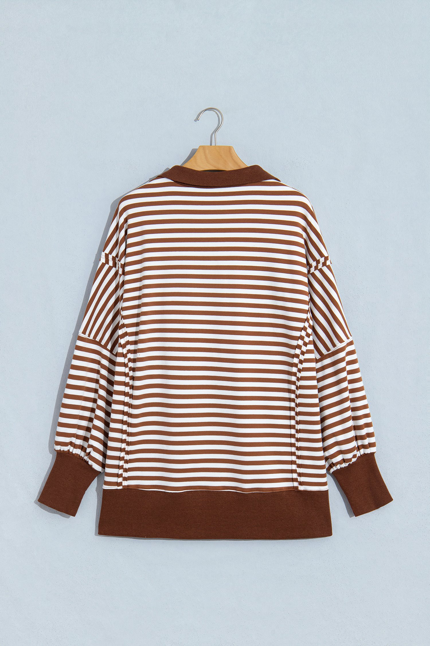 Sea Stripe Pullover Sweatshirt - Image 5