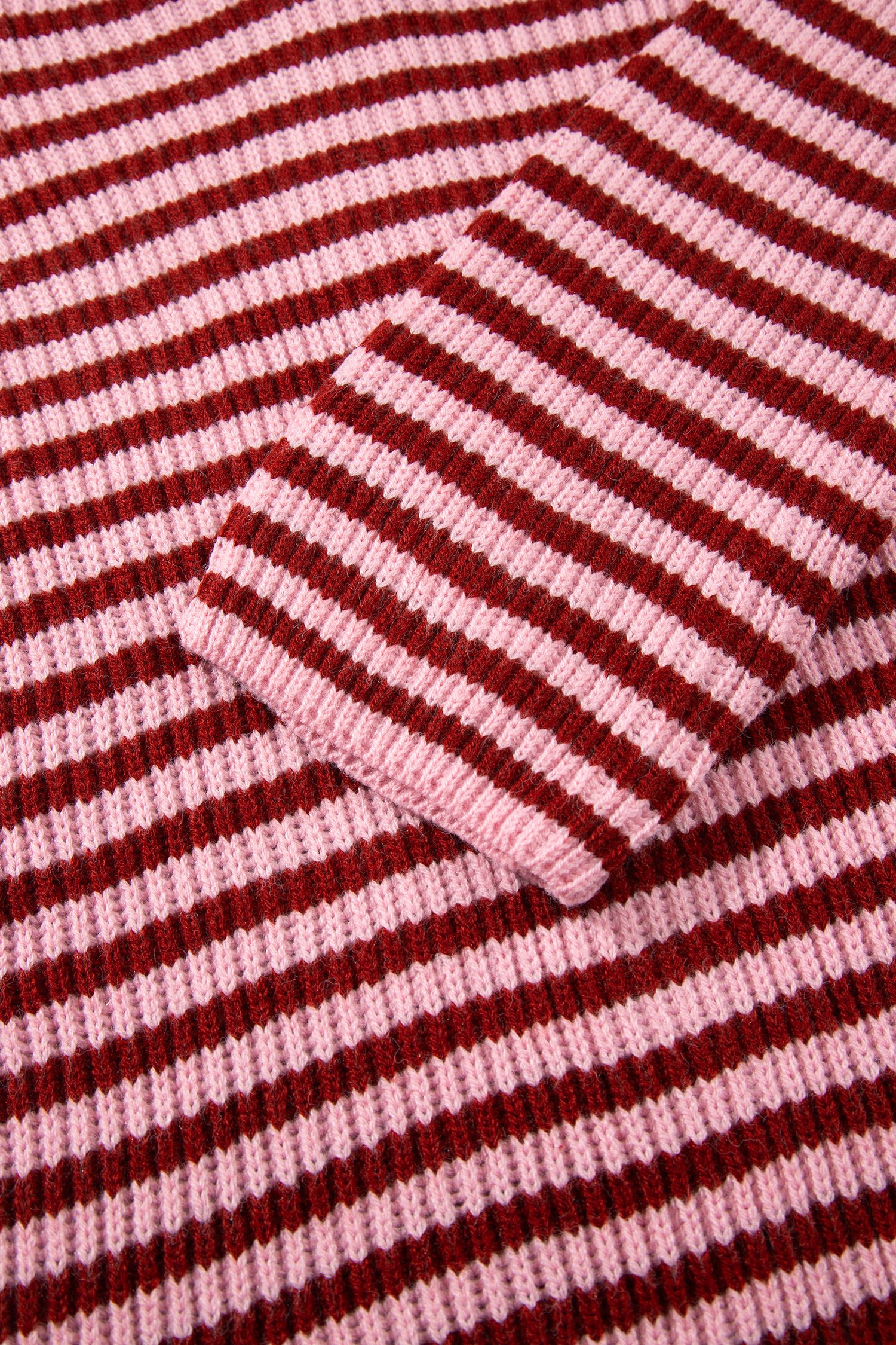 Red Stripe Open Front Cardigan - Image 9