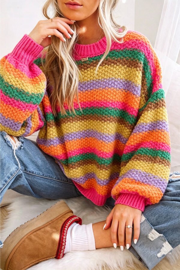 Rainbow Striped Sweater
