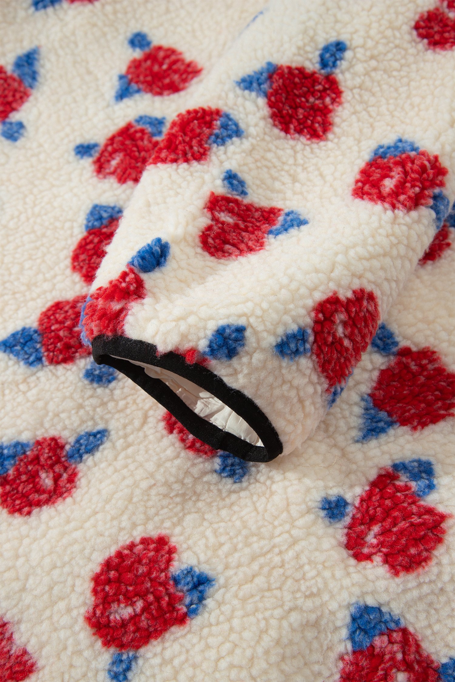 Floral Print Fleece Coat - Image 11