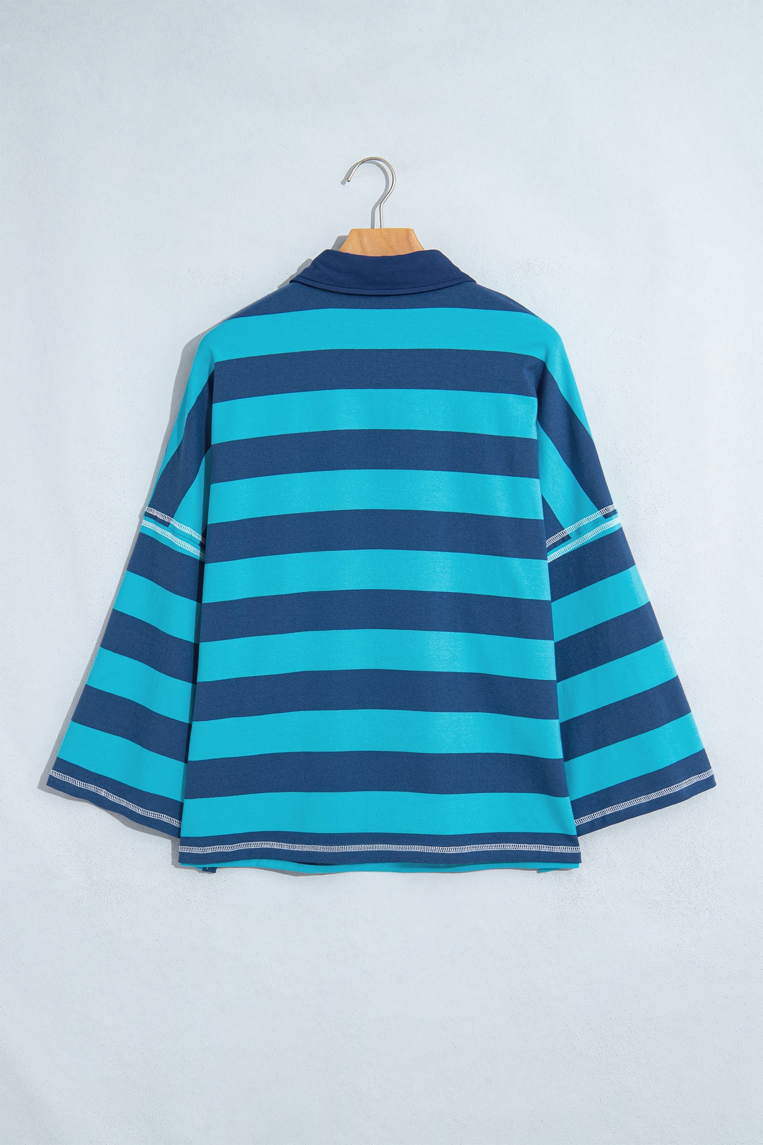 Blue Stripe Loose Top - Image 6