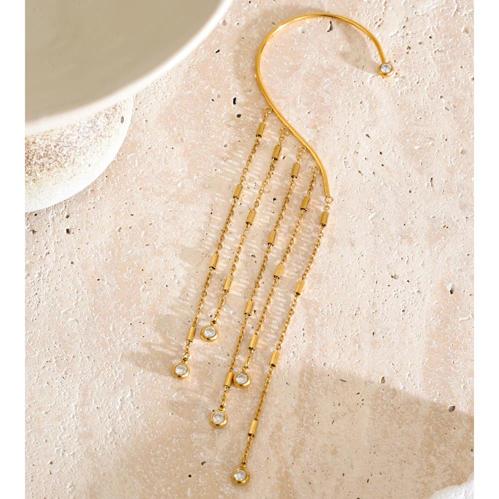 Starlight Cascade Ear Cuff - Image 2