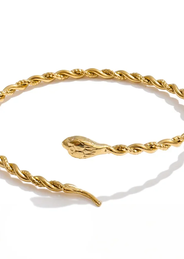 Serpent Twist Cuff