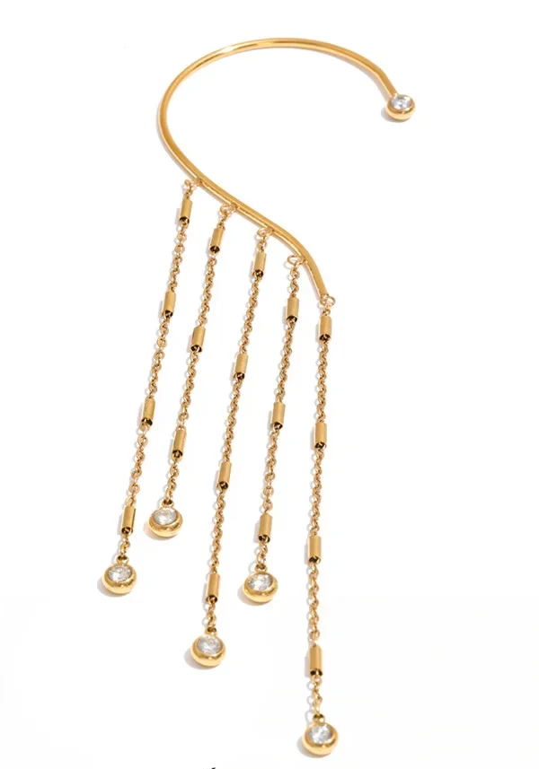 Starlight Cascade Ear Cuff