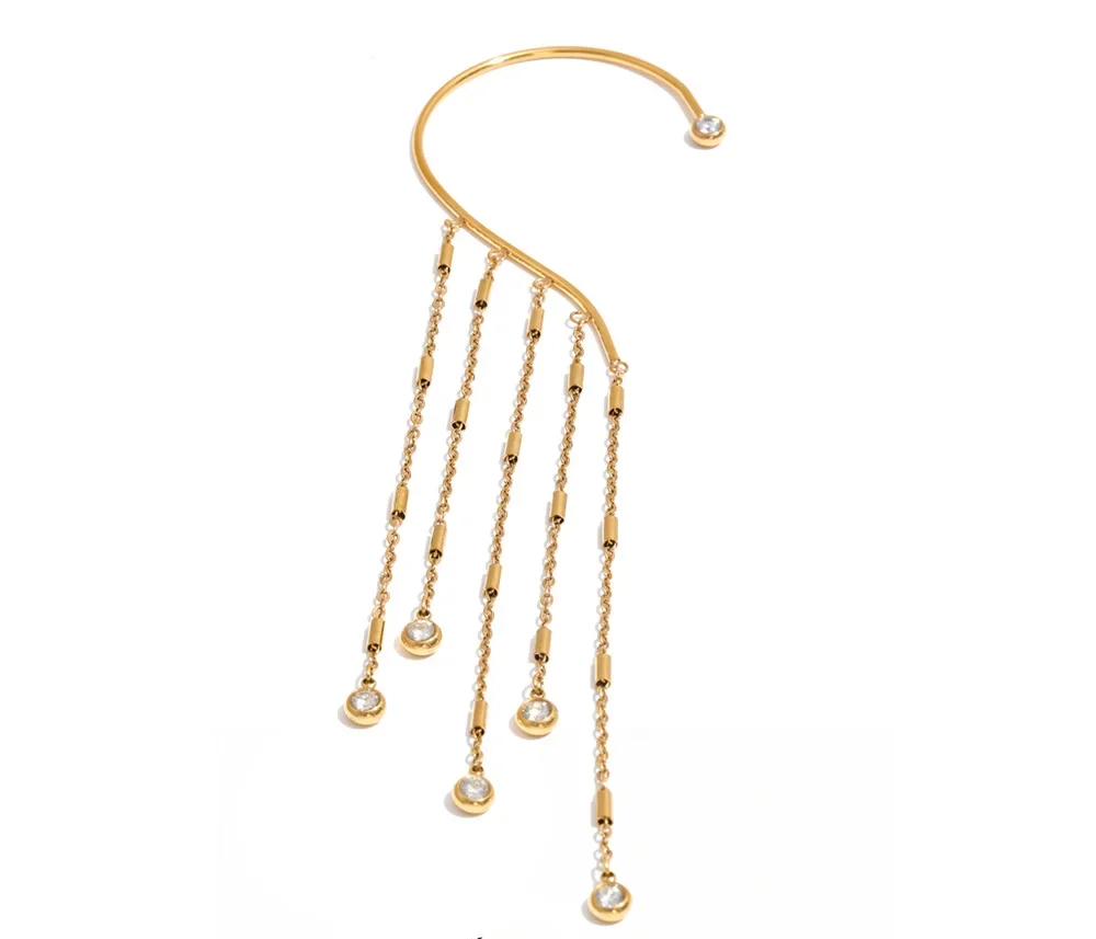 Starlight Cascade Ear Cuff