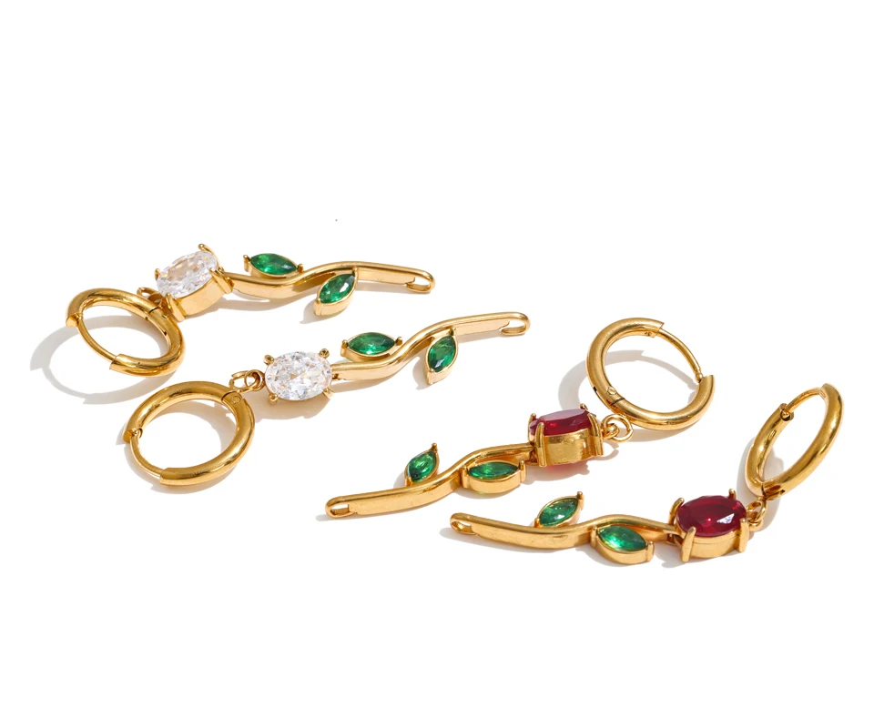Rose Vine Drop Earrings - Image 5
