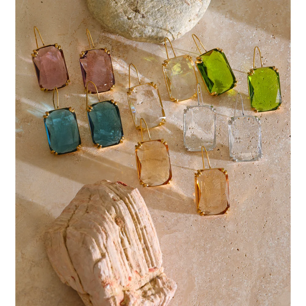 Market Glass Drop Earrings - Image 2